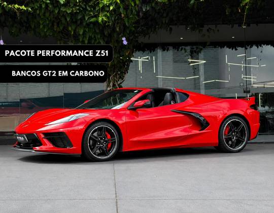 CHEVROLET CORVETTE 6.2 V8 LT3 GASOLINA STINGRAY CONVERSIVEL AUTOMÁTICO CHEVROLET CORVETTE 6.2 V8 LT3 GASOLINA STINGRAY CONVERSIVEL AUTOMÁTICO